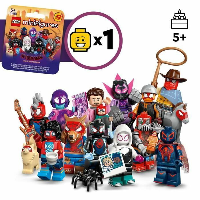 Lego 71050 Spider-Man: Across the Spider-Verse Caja de 36 Minifiguras Coleccionables