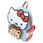 Loungefly Hello Kitty and Bear Mochila 26cm Piel Vegana Bordada y Estampada con Tirantes Ajustables