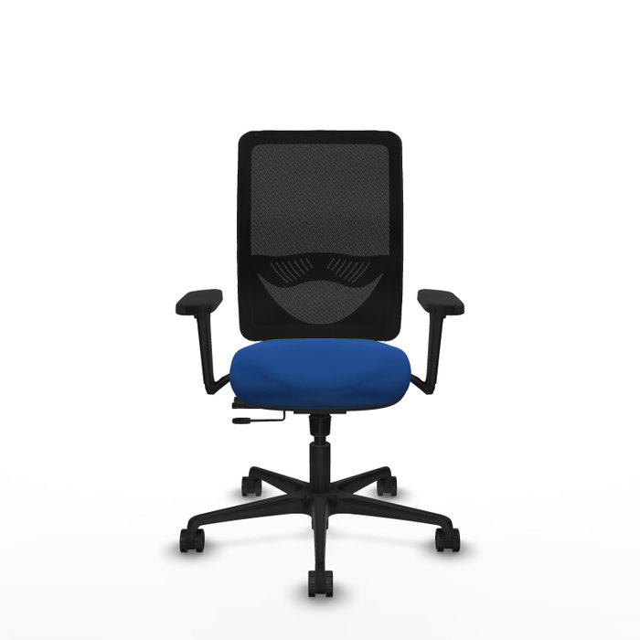 PIQUERAS Y CRESPO Silla de oficina Zulema Azul con Brazos 3D