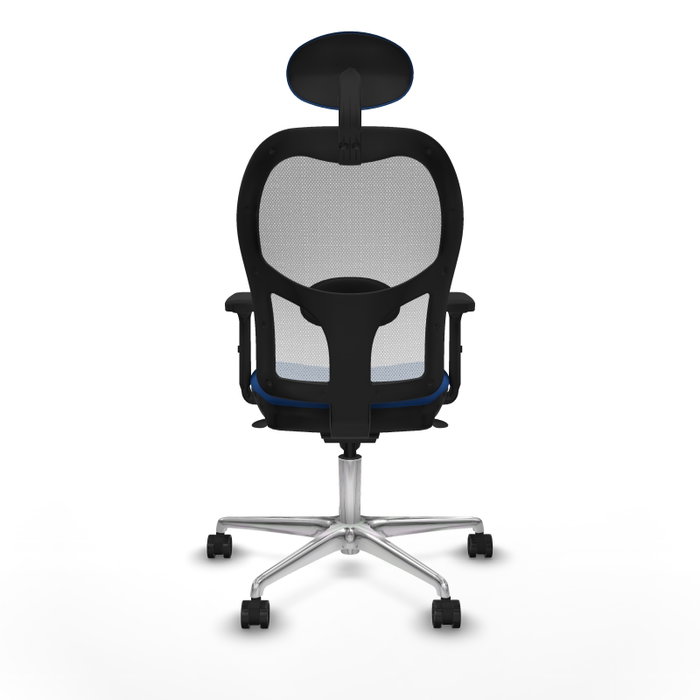 PIQUERAS Y CRESPO Silla de oficina Jorquera con mecanismo Sincro, Azul y Blanco PIQUERAS Y CRESPO Silla de oficina Jorquera con mecanismo Sincro, Azul y Blanco