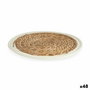 Salvamantel Gift Decor Blanco Natural Fibra natural 30 x 1 x 30 cm (48 Unidades)