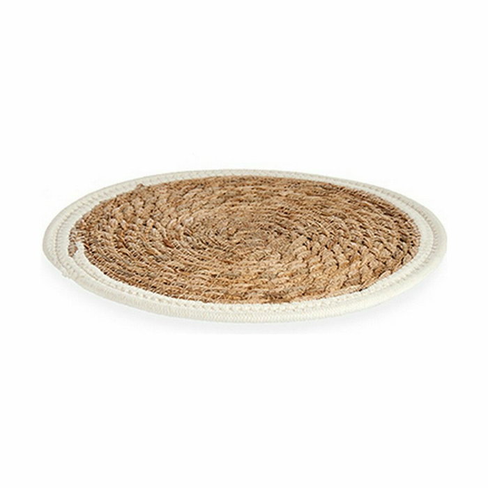 Salvamantel Gift Decor Blanco Natural Fibra natural 30 x 1 x 30 cm (48 Unidades)