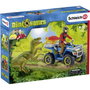 Schleich Dinosaurs 41466 Quad Escape from Velociraptor