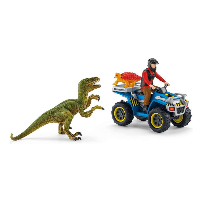 Schleich Dinosaurs 41466 Quad Escape from Velociraptor