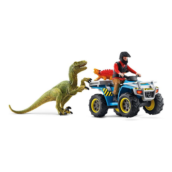 Schleich Dinosaurs 41466 Quad Escape from Velociraptor