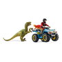 Schleich Dinosaurs 41466 Quad Escape from Velociraptor