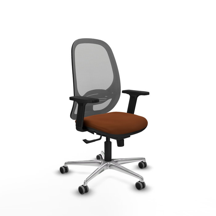 PIQUERAS Y CRESPO Silla de oficina Cilanco con mecanismo Sincro, Marrón y Gris PIQUERAS Y CRESPO Silla de oficina Cilanco con mecanismo Sincro, Marrón y Gris