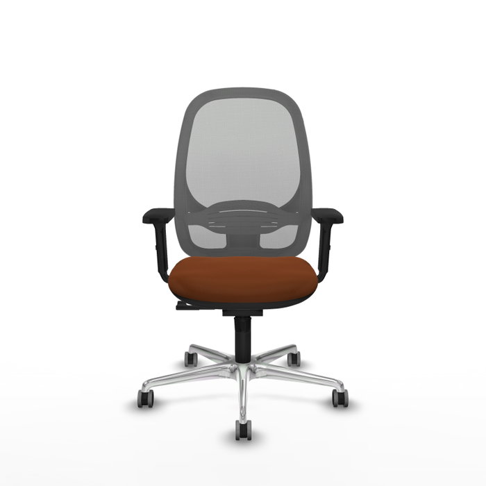 PIQUERAS Y CRESPO Silla de oficina Cilanco con mecanismo Sincro, Marrón y Gris PIQUERAS Y CRESPO Silla de oficina Cilanco con mecanismo Sincro, Marrón y Gris