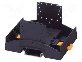 PHOENIX CONTACT Base de carcasa BC 71,6 con abrazaderas, negro
