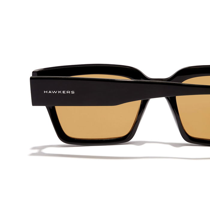 Hawkers Gafas de Sol MATE #Black Mustard Eco Unisex Cuadradas TR-90