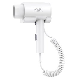 ADLER SECADOR DE PELO PROFESIONAL 2000W CON SOPORTE DE PARED Y 3 TEMPERATURAS