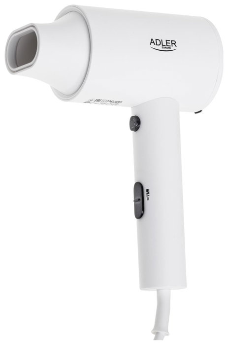 ADLER Secador de pelo 2000W con soporte de pared y 3 temperaturas ADLER Secador de pelo 2000W con soporte de pared y 3 temperaturas