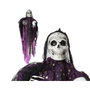 Atosa Figura de Halloween Bruja Esqueleto Colgante 180 cm con Bola de Adivinación Luz y Sonido