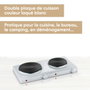 Severin DK 1042 Placa eléctrica doble blanca