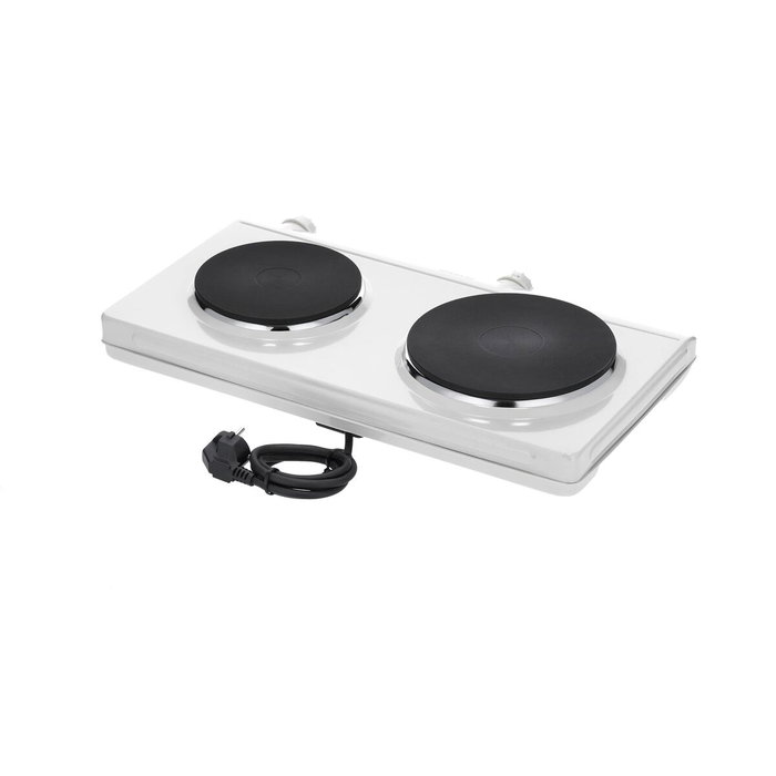 Severin DK 1042 Placa eléctrica doble blanca