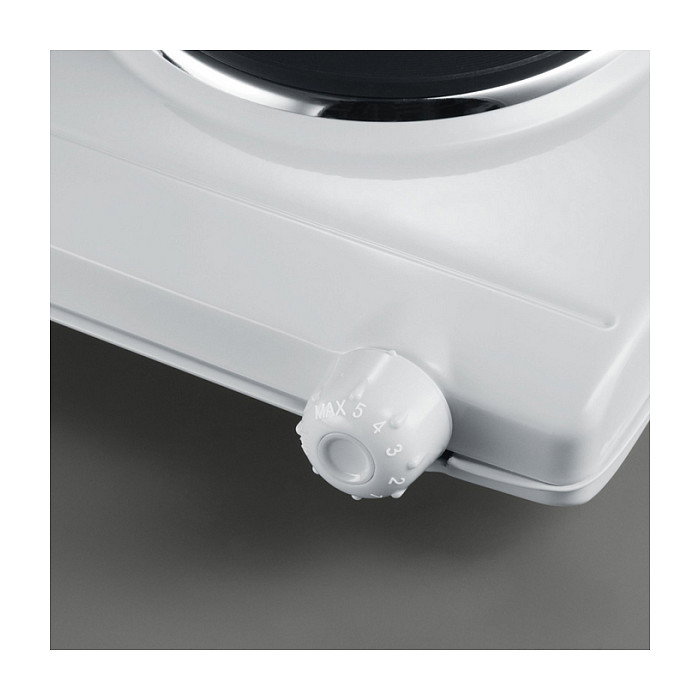 Severin DK 1042 Placa Eléctrica de 2 Zonas (2500W) para Encimera, Cocina con Hornillos 18.5 cm y 15.5 cm, Blanco