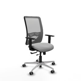 PIQUERAS Y CRESPO Silla de oficina Zulema con mecanismo Sincro/Traslack Gris