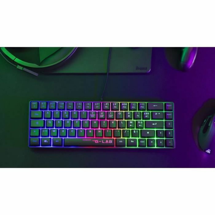 The G-Lab KEYZ-HYDROGEN/FR Teclado para juegos 60% Membrana negro
