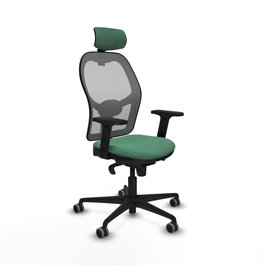 PIQUERAS Y CRESPO Silla de oficina Jorquera Verde esmeralda y Gris