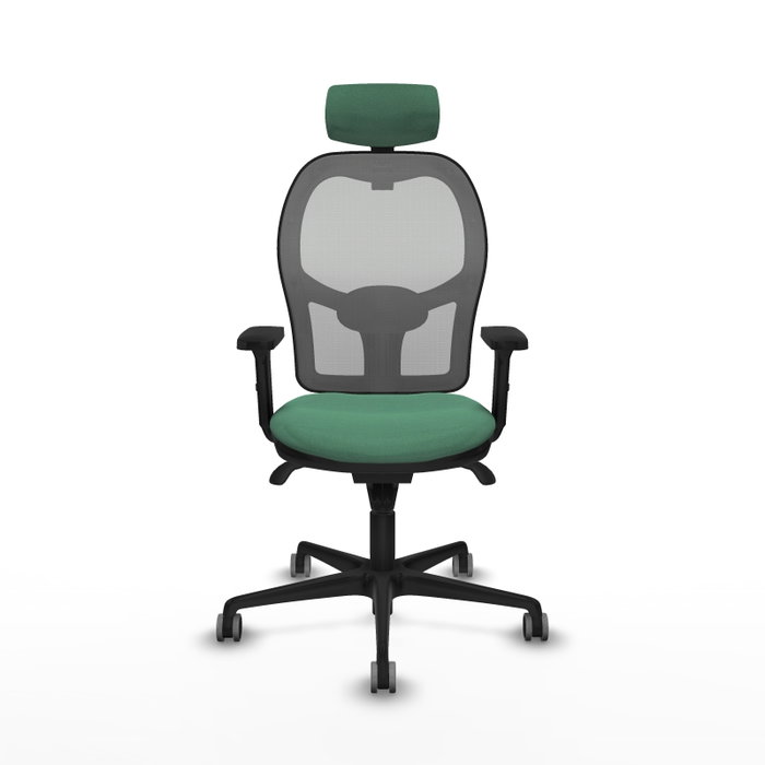 PIQUERAS Y CRESPO Silla de oficina Jorquera Verde esmeralda y Gris