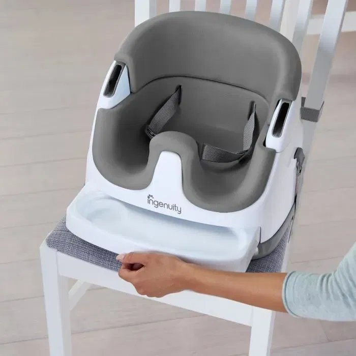 Ingenuity Baby Base 2-in-1 Asiento de Comida para Bebé - Slate