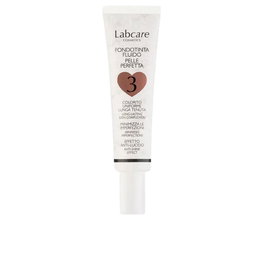 Labcare Base de Maquillaje Fluida Piel Perfecta #nº3, 30 ml, Cobertura Ajustable con Ácido Hialurónico, Textura Ligera, Efecto Radiante y Larga Duración