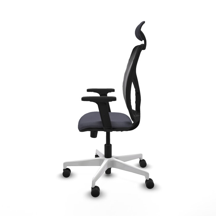 PIQUERAS Y CRESPO Silla de oficina Motilla Gris oscuro con malla Negra