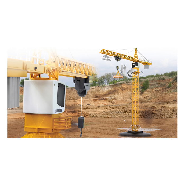 Jamara Grúa Giratoria Liebherr 2.4 GHz, Escala 1:20, Kit de Montaje a Control Remoto de 3 Canales, para Mayores de 6 Años (Ref: 405109) Jamara Grúa Giratoria Liebherr 2.4 GHz, Escala 1:20, Kit de Montaje a Control Remoto de 3 Canales, para Mayores de 6 Años (Ref: 405109)