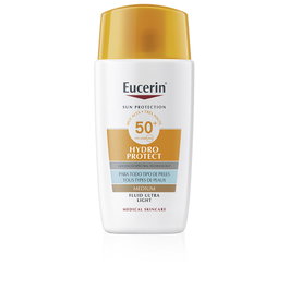 Eucerin Sun Face Hydro Protect Ultra-Light Fluid con Color SPF 50+ - Protector Solar Facial Tinte #Medium 50 ml