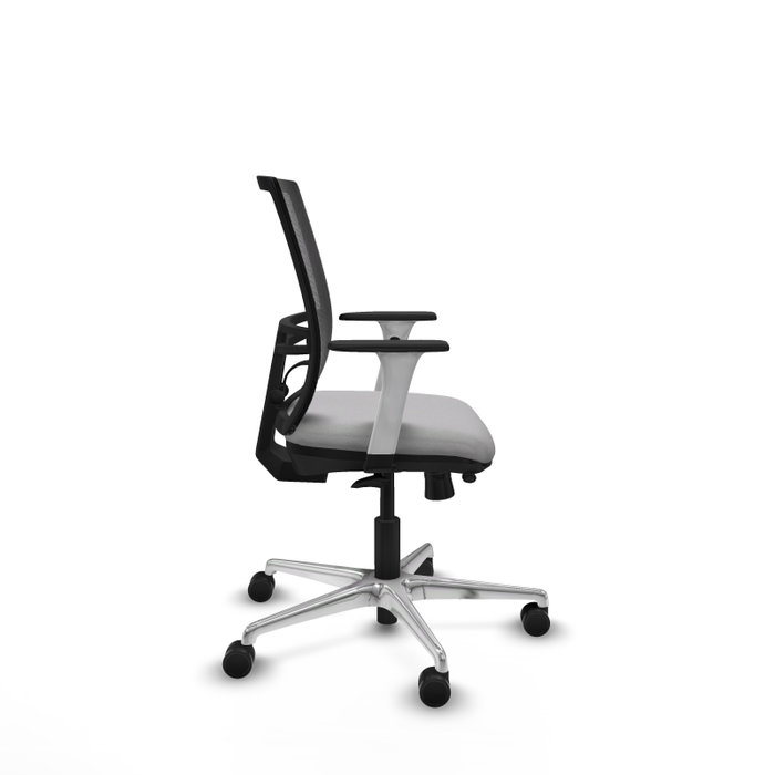PIQUERAS Y CRESPO Silla de oficina Yunquera Gris claro con respaldo de malla Negro PIQUERAS Y CRESPO Silla de oficina Yunquera Gris claro con respaldo de malla Negro
