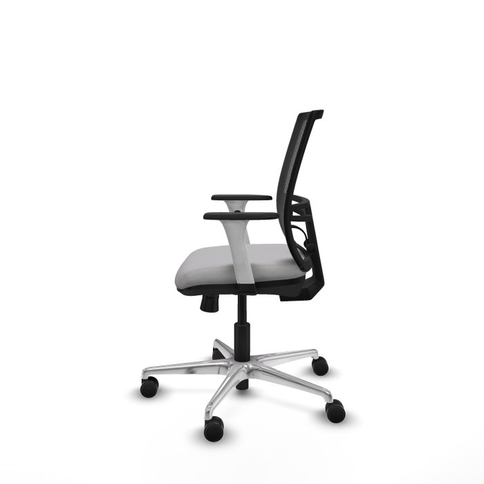 PIQUERAS Y CRESPO Silla de oficina Yunquera Gris claro con respaldo de malla Negro PIQUERAS Y CRESPO Silla de oficina Yunquera Gris claro con respaldo de malla Negro