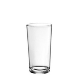 Bormioli Caña Lisa Vaso Alto - Vidrio Tensionado, Borde Grueso, 14 cl, 145 mm de Alto x 55 mm de Diámetro (Set de 12)