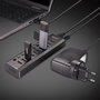 Lindy Hub USB 3.0 de 10 Puertos con Interruptores On/Off Individuales y Carga - 5 Gbps, Con Fuente 36W