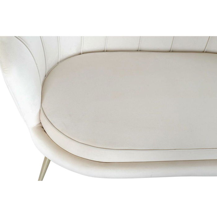 DKD Home Decor Sofá Glam Crema 130 x 77 x 83 cm