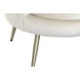 DKD Home Decor Sofá de Poliéster y Metal Crema