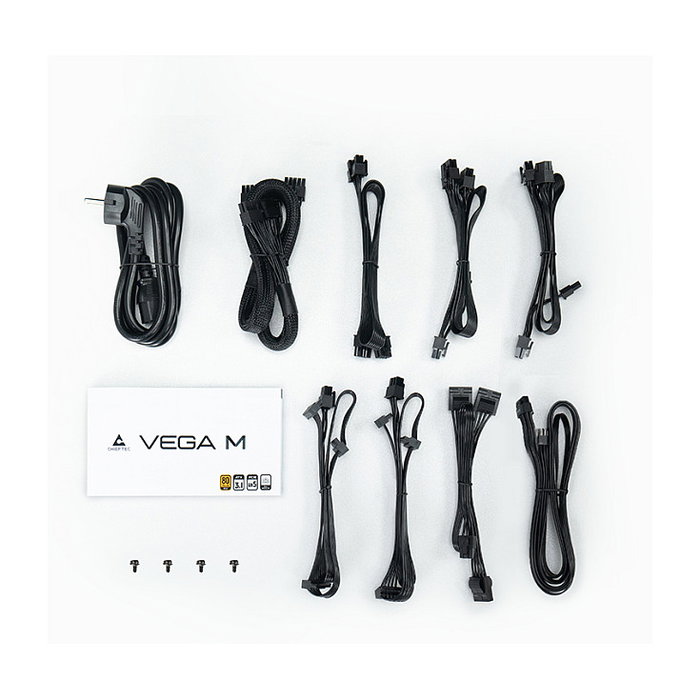 Chieftec Vega M PPG-1000-C 1000W 80+ Gold Blanco