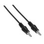 Aisens Cable de Audio Estéreo Jack 3.5mm Macho a Jack 3.5mm Macho Negro 0.3m