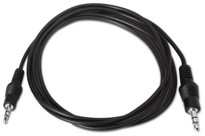 Aisens Cable de Audio Estéreo Jack 3.5mm Macho a Jack 3.5mm Macho Negro 0.3m