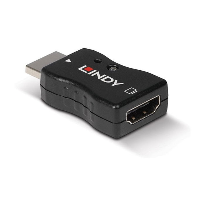LINDY 32119 Emulador EDID HDMI 2.1 - Soporta 4K 4096 x 2160, LPCM, HDCP, Negro