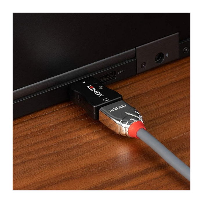 LINDY 32119 Emulador EDID HDMI 2.1 - Soporta 4K 4096 x 2160, LPCM, HDCP, Negro