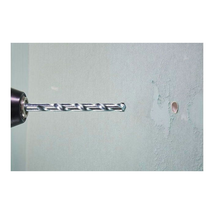 Wolfcraft Broca para Taladro y Perforación de Piedra | Filo de Carburo de Tungsteno | Ø8,00 x 120 mm | Longitud de Trabajo 80 mm | Ángulo de Punta 130°