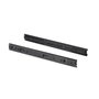 Emuca Lote de 5 juegos de guías para cajones, de bolas, altura 45mm, profundidad 450mm, extracción total, Negro