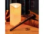 Wondee - Lámpara Harry Potter con Varita Mágica, Luz de Vela que se Enciende/Apaga con Movimiento, Decoración Hogwarts con Escudo, para Colección o Dormitorio