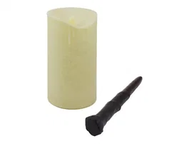 Wondee - Lámpara Harry Potter con Varita Mágica, Luz de Vela que se Enciende/Apaga con Movimiento, Decoración Hogwarts con Escudo, para Colección o Dormitorio