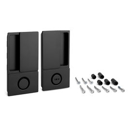 CERRAD/PICAP. MAGNETICOS Manilla Wave para Puerta Batiente con Cierre de Baño - Diseño Enrasado Negro Mate