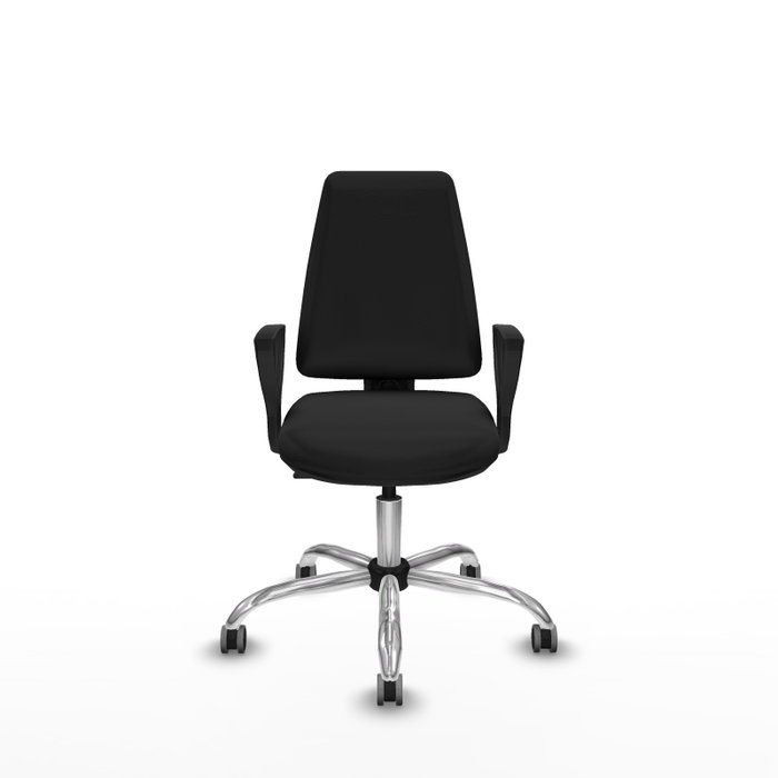 PIQUERAS Y CRESPO Silla de oficina Elche con mecanismo Contacto permanente básico, Negro PIQUERAS Y CRESPO Silla de oficina Elche con mecanismo Contacto permanente básico, Negro