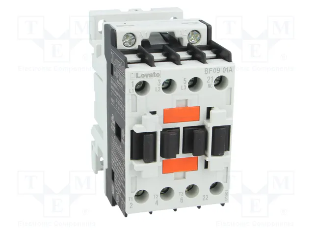 LOVATO ELECTRIC Contactor BF 3-polar 9A 230VAC NC