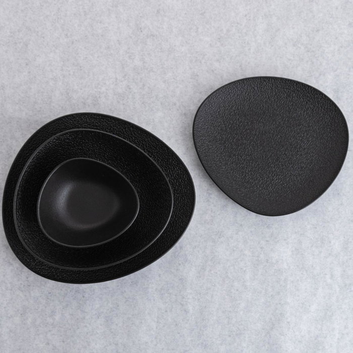Bidasoa Plato Hondo Irregular Porcelana Fosil Negro 18 Unidades Bidasoa Plato Hondo Irregular Porcelana Fosil Negro 18 Unidades