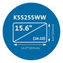 Kensington Filtro magnético de privacidad MagPro™ para portátiles de 15,6 pulgadas (16:10)