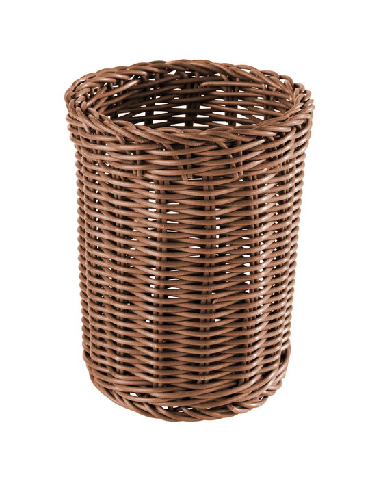 Inde Organizador Utensilios PP Rattan Rojo 14.9 cm (ancho) x 19.3 cm (alto) x 15 cm (largo) (12 Unidades)